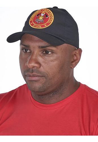 Boné Bombeiro Profissional Civil Preto Ripstop