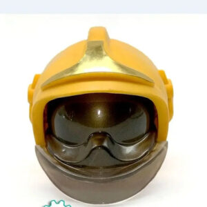 Capacete de Bombeiro Amarelo em Miniatura