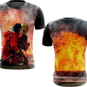 Camiseta Bombeiros Resgate – Estampa Frente e Costas
