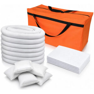 Kit Absorvente de Contenção para Vazamento de Óleo – 66 L